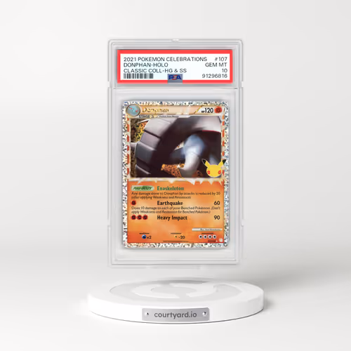 2021 Pokémon Celebrations Classic Collection #107 Donphan - Holo (PSA 10 GEM MINT)