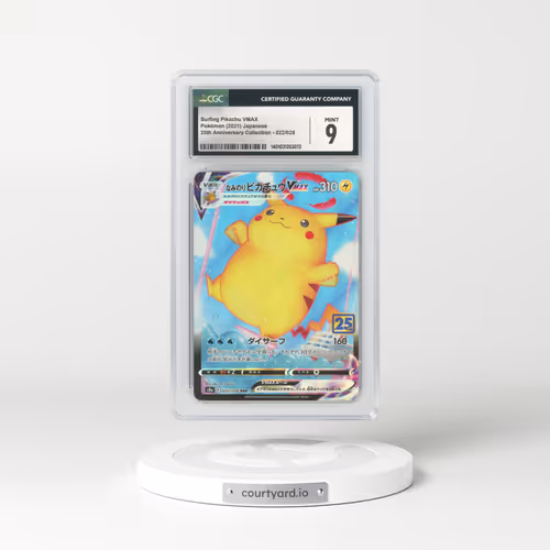 2021 Japanese 25th Anniversary Collection #22 Surfing Pikachu VMAX - Full Art Holo (CGC 9 MINT)