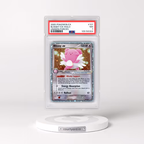 2005 Pokémon EX Unseen Forces #101 Blissey EX - Holo Holo (PSA 7 NM)