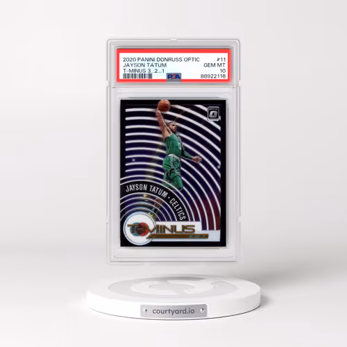 2020 Panini Donruss Optic T-Minus 3...2...1 #11 Jayson Tatum (PSA 10 GEM MINT)