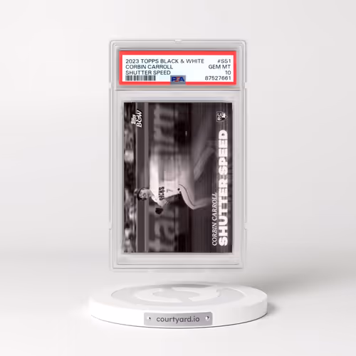 2023 Topps Black and White Shutter Speed #SS1 Corbin Carroll (PSA 10 GEM MINT)
