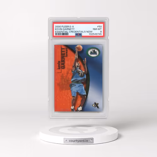 2000 Fleer E-X #50 Kevin Garnett - Essential Credentials Now (PSA 8 NM-MT)