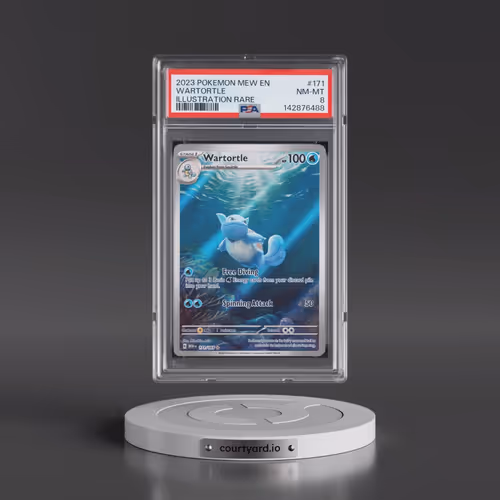 2023 Pokémon Mew EN-151 #171 Wartortle - Illustration Rare (PSA 8 NM-MT)