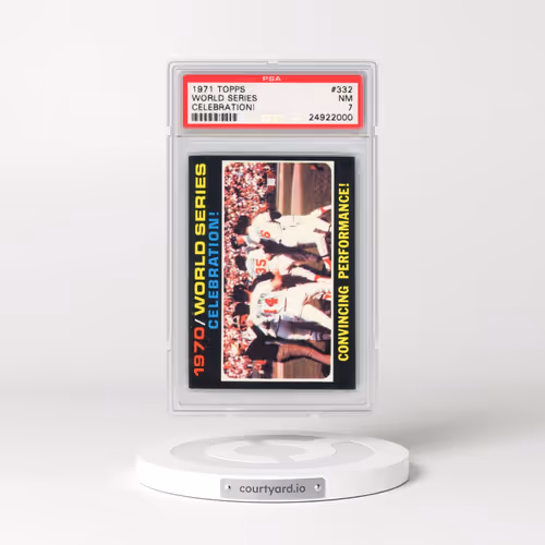 1971 Topps #332 World Series Celebration! (PSA 7 NM)