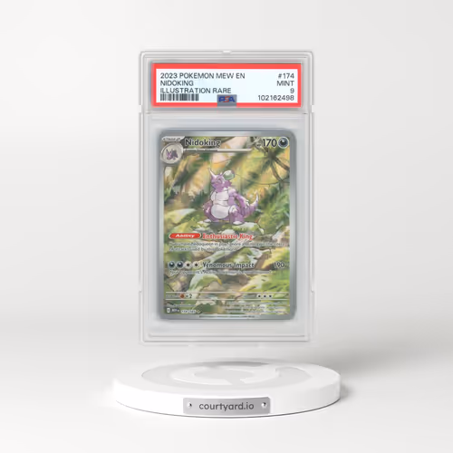 2023 Pokémon Mew EN-151 #174 Nidoking - Illustration Rare (PSA 9 MINT)