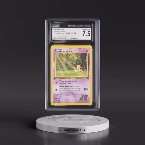 2000 Gym Challenge #94/132 Sabrina's Abra - 1st Edition 1st Edition (CGC 7.5 NM+)