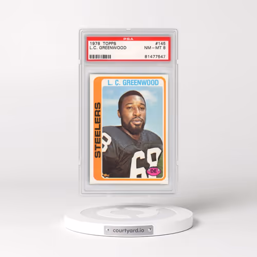 1978 Topps #145 L.C. Greenwood (PSA 8 NM-MT)