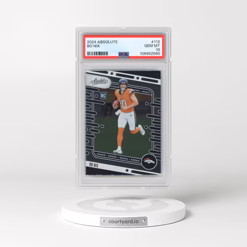 2024 Panini Absolute #112 Bo Nix (PSA 10 GEM MINT)