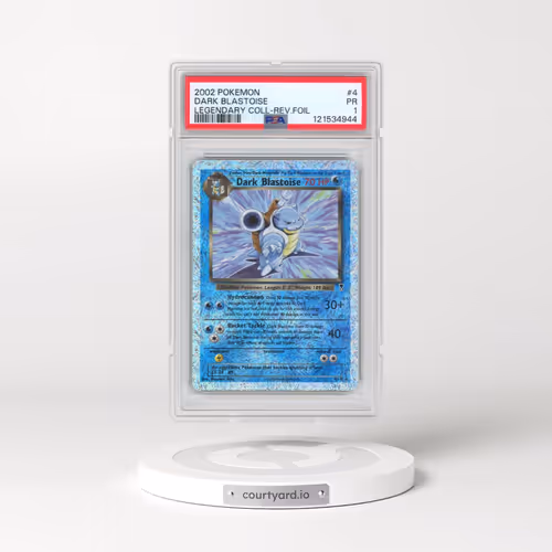 2002 Pokémon Legendary Collection #4 Dark Blastoise - Reverse Foil (PSA 1 PR)