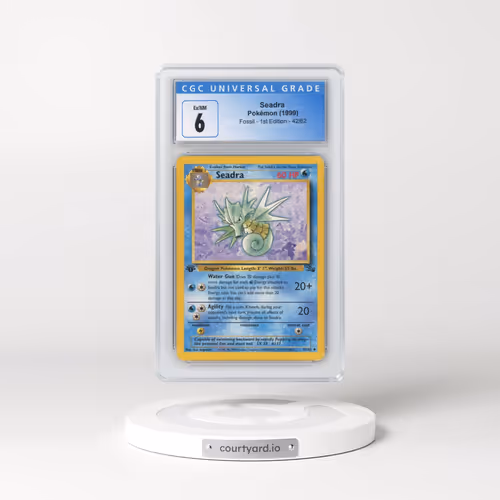 1999 Fossil #42/62 Seadra - 1st Edition 1st Edition (CGC 6 EX-NM)