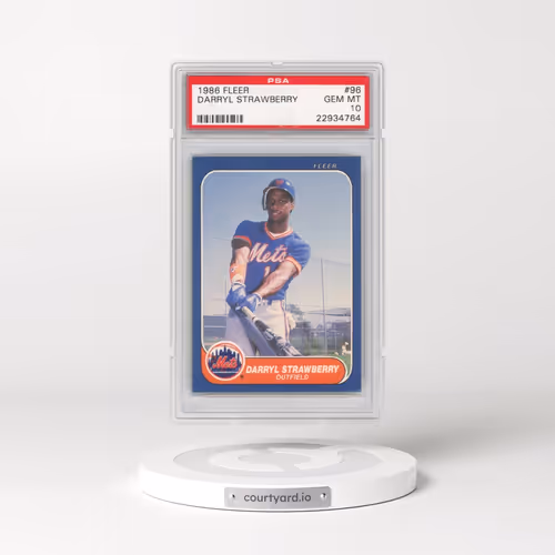 1986 Fleer #96 Darryl Strawberry (PSA 10 GEM MINT)