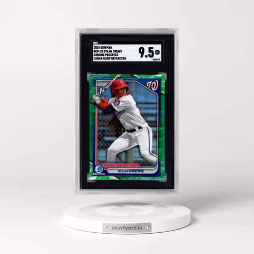 2024 Bowman #BCP-23 Dylan Crews - Chr. Pros. Lunar Glow Ref. (SGC 9.5 MINT+)