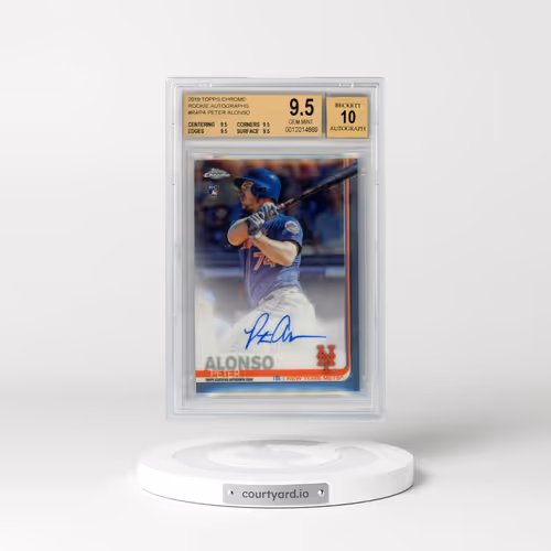 2019 Topps Chrome Rookie Autographs #RA-PA Peter Alonso (BGS 9.5 GEM MINT)