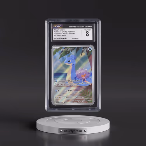 2025 Pokémon Sv9a-Heat Wave Arena #072 Misty's Lapras - Art Rare (CGC 8 NM-MT)
