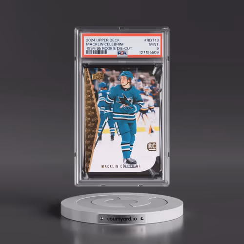 2024 Upper Deck 1994-95 Rookie Die-Cuts #RDT13 Macklin Celebrini (PSA 9 MINT)