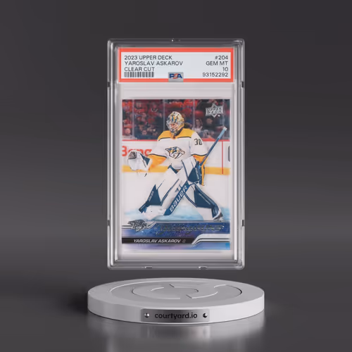 2023 Upper Deck #204 Yaroslav Askarov - Clear Cut (PSA 10 GEM MINT)