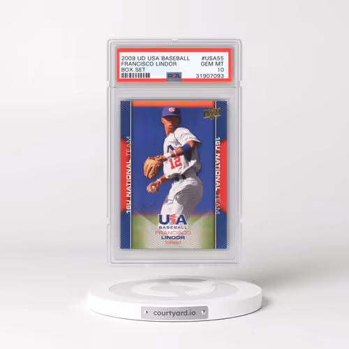 2009 Upper Deck USA Baseball Box Set #USA55 Francisco Lindor (PSA 10 GEM MINT)