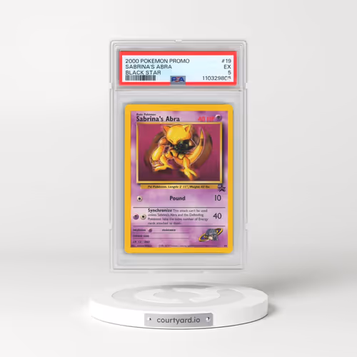 2000 Pokémon Promo Black Star #19 Sabrina's Abra (PSA 5 EX)