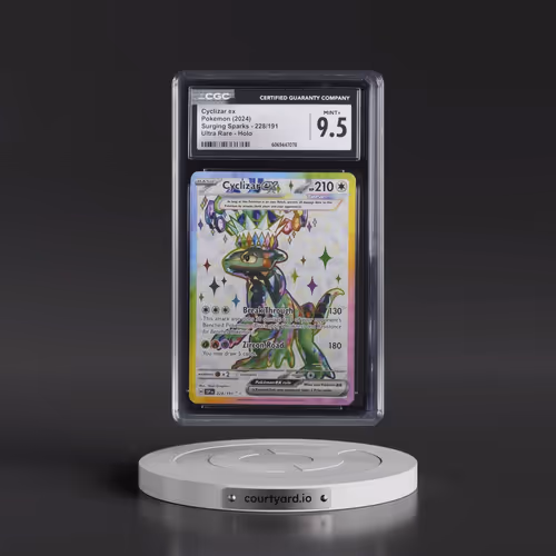 2024 Pokémon Ssp EN-Surging Sparks #228 Cyclizar EX - Holo Ultra Rare (CGC 9.5 MINT+)