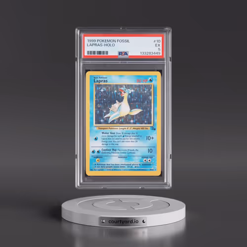 1999 Pokémon Fossil #10 Lapras - Holo (PSA 5 EX)