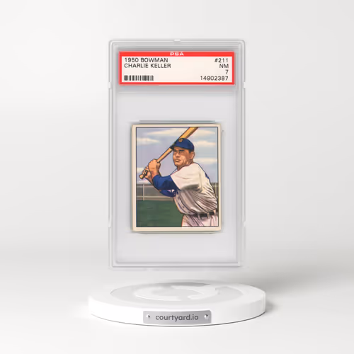 1950 Bowman #211 Charlie Keller (PSA 7 NM)