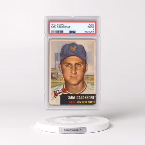1953 Topps #260 Sam Calderone (PSA 2 GOOD)