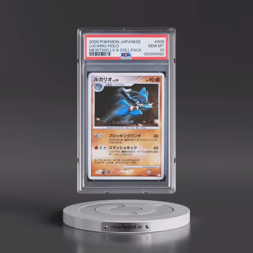 2009 Pokémon Mewtwo LV.X Collection Pack #009 Lucario - Holo (PSA 10 GEM MINT)