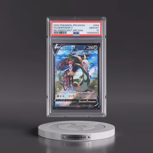 2022 Pokémon Sword & Shield Incandescent Arcana #084 Serperior V - Holo Full Art (PSA 10 GEM MINT)