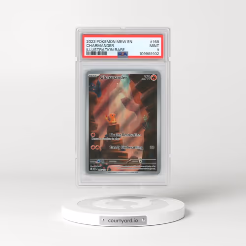 2023 Pokémon Mew EN-151 #168 Charmander - Illustration Rare (PSA 9 MINT)