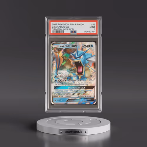 2017 Pokémon Sun & Moon Crimson Invasion #18 Gyarados GX - Holo (PSA 9 MINT)