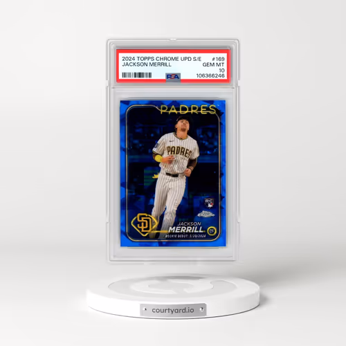 2024 Topps Chrome Sapphire Update Series #169 Jackson Merrill (PSA 10 GEM MINT)