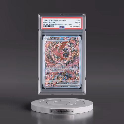 2025 Pokémon Mep EN-Me Black Star Promo #024 Oricorio EX - Holo Mega Charizard X EX Ultra-Premium Co