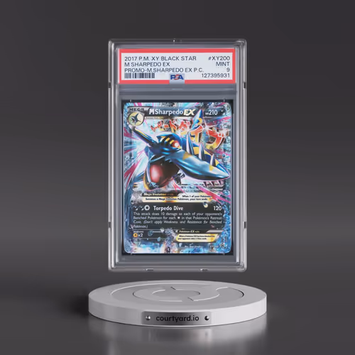 2017 Pokémon XY Black Star Promo #XY200 M Sharpedo EX - Holo Mega Sharpedo EX Premium Collection (PS