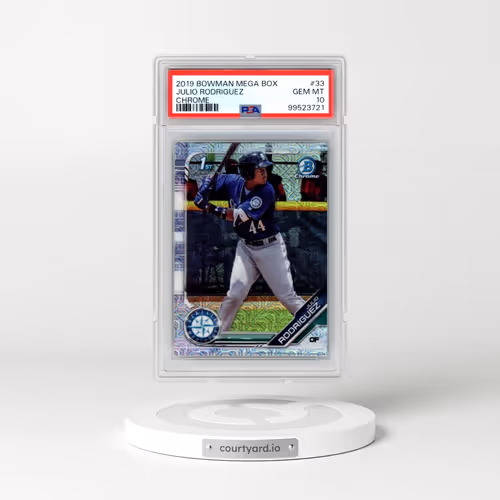 2019 Bowman Mega Box Chrome #33 Julio Rodriguez (PSA 10 GEM MINT)