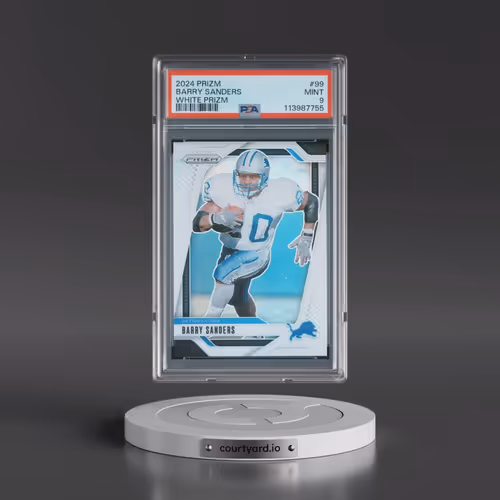 2024 Panini Prizm #99 Barry Sanders - White Prizm (PSA 9 MINT)