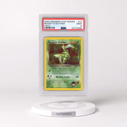 2000 Pokémon Gym Heroes #13 Rocket's Scyther - Holo (PSA 9 MINT)