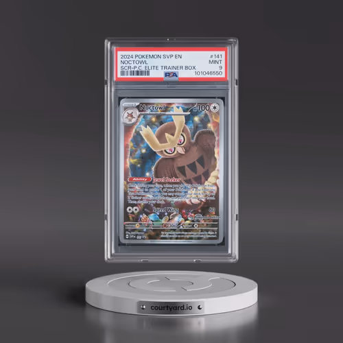 2024 Pokémon Svp EN-SV Black Star Promo #141 Noctowl - Stellar Crown Pokemon Center Elite Trainer Bo