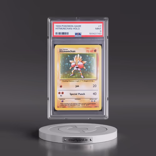 1999 Pokémon Game #7 Hitmonchan - Holo (PSA 9 MINT)