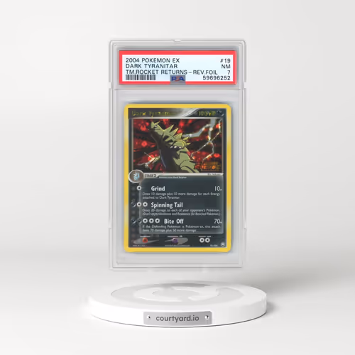 2004 Pokémon EX Team Rocket Returns #19 Dark Tyranitar - Reverse Foil (PSA 7 NM)