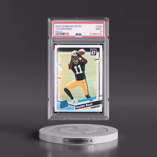 2023 Panini Donruss Optic #239 Jayden Reed - Holo (PSA 9 MINT)