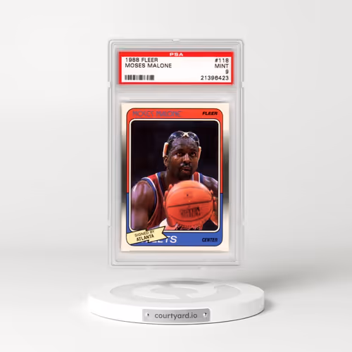 1988 Fleer #118 Moses Malone (PSA 9 MINT)