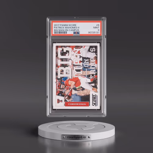 2017 Panini Score Big Man on Campus #6 Patrick Mahomes II (PSA 9 MINT)