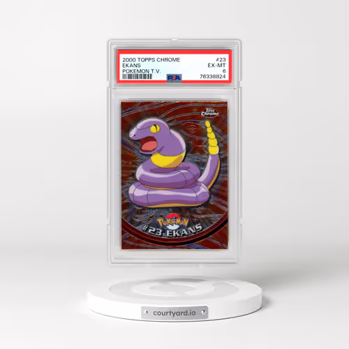 2000 Topps Chrome Pokémon T.V. #23 Ekans (PSA 6 EX-MT)