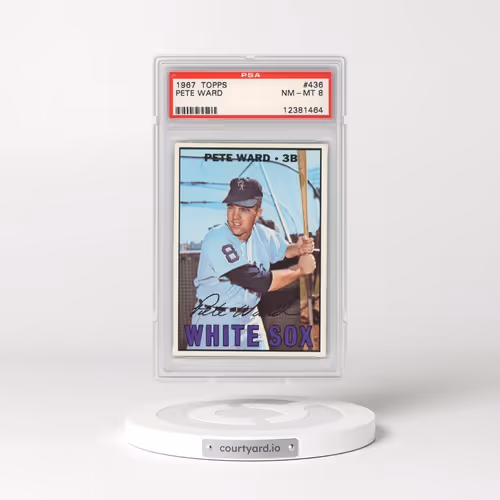 1967 Topps #436 Pete Ward (PSA 8 NM-MT)