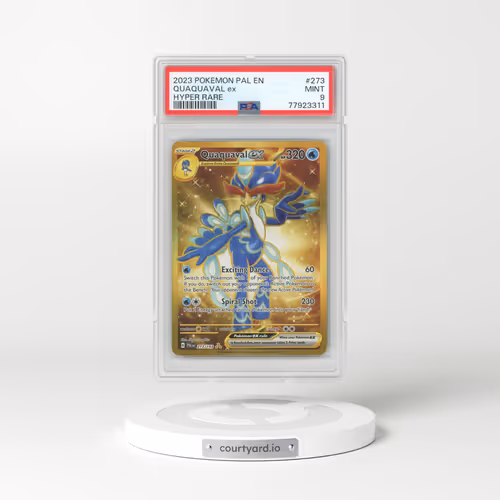2023 Pokémon Pal EN-Paldea Evolved #273 Quaquaval EX - Holo Hyper Rare (PSA 9 MINT)