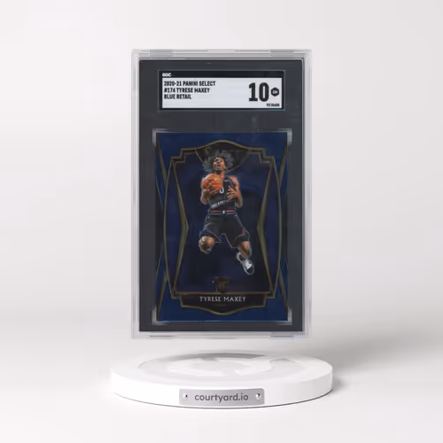 2020 Panini Select #174 Tyrese Maxey - Blue Retail (SGC 10 GEM MINT)