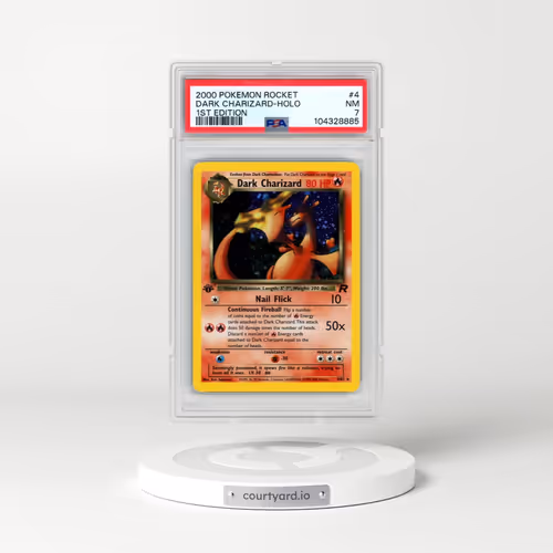 2000 Pokémon Rocket #4 Dark Charizard - 1st Edition Holo (PSA 7 NM)