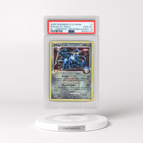 2009 Pokémon Platinum #7 Dialga G - Holo Crosshatch-2009 Pokemon League (PSA 10 GEM MINT)