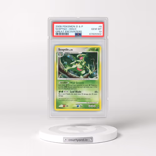 2008 Pokémon Diamond & Pearl Great Encounters #8 Sceptile - Holo (PSA 10 GEM MINT)