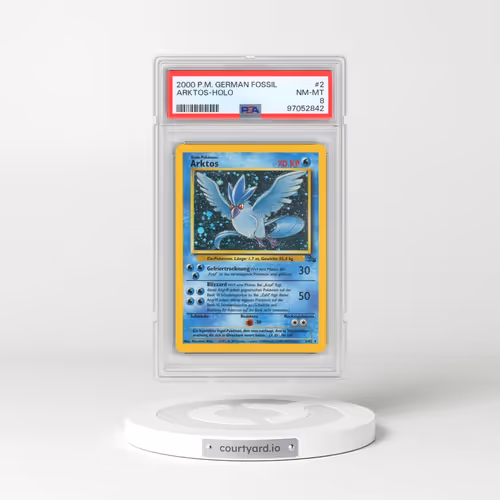 2000 Pokémon Fossil #2 Arktos - Holo (PSA 8 NM-MT)